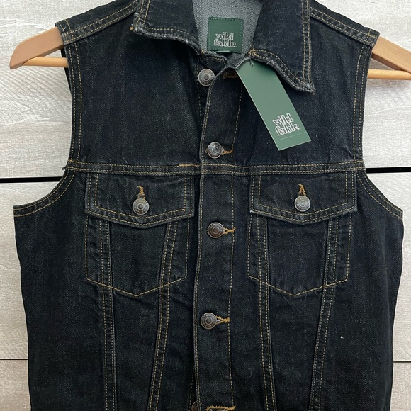 wild fable Tops - Wild Fable Dark Denim Crop Vest
